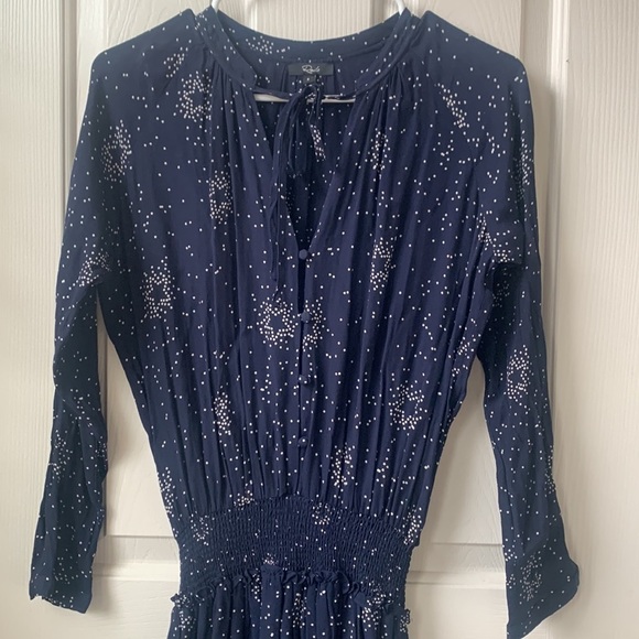 Rails Jasmine Navy Stella Multi star constellation Print Long sleeve dress Small - Picture 6 of 9